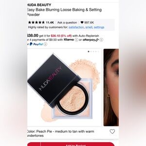 NEW HUDA BEAUTY Easy Bake Blurring Loose Baking & Setting Powder